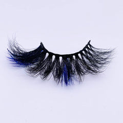 GLITTER MINK HAIR EYELASH WITH WISPY CLUSTERS 25MM 611A-112CS