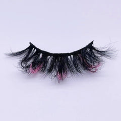 GLITTER MINK HAIR EYELASH WITH WISPY CLUSTERS 25MM 47A-999CS