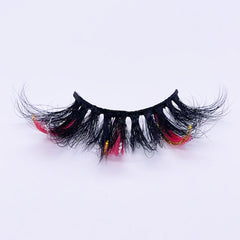 GLITTER MINK HAIR EYELASH WITH WISPY CLUSTERS 25MM 45A-555CS