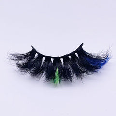 GLITTER MINK HAIR EYELASH WITH WISPY CLUSTERS 25MM 70A-103CS