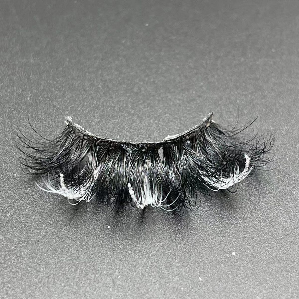 GLITTER MINK HAIR EYELASH WITH WISPY CLUSTERS 25MM 56A-888CS