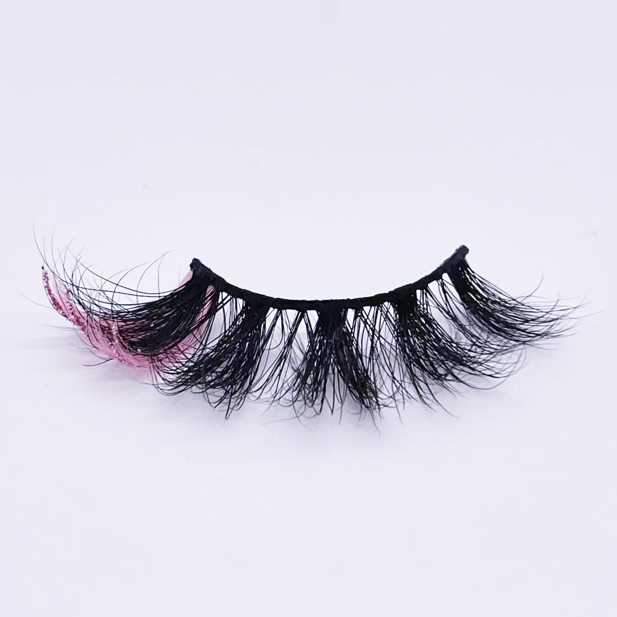 GLITTER MINK HAIR EYELASH WITH WISPY CLUSTERS 25MM 57A-9CS