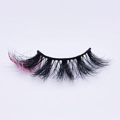 GLITTER MINK HAIR EYELASH WITH WISPY CLUSTERS 25MM 57A-9CS