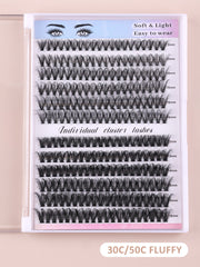 DIY-SET 30C/50C FLLUFFY SEGEMENTED EYELASHES Individual Cluster Lashes