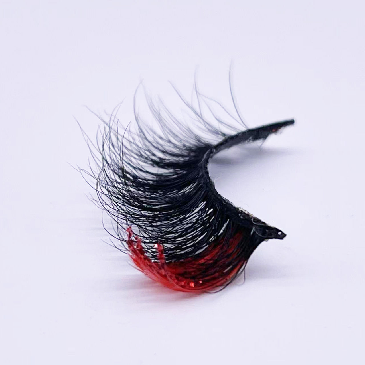 GLITTER MINK HAIR EYELASH WITH WISPY CLUSTERS 15MM M567-13CS