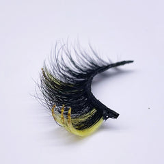 GLITTER MINK HAIR EYELASH WITH WISPY CLUSTERS 15MM M567-12CS