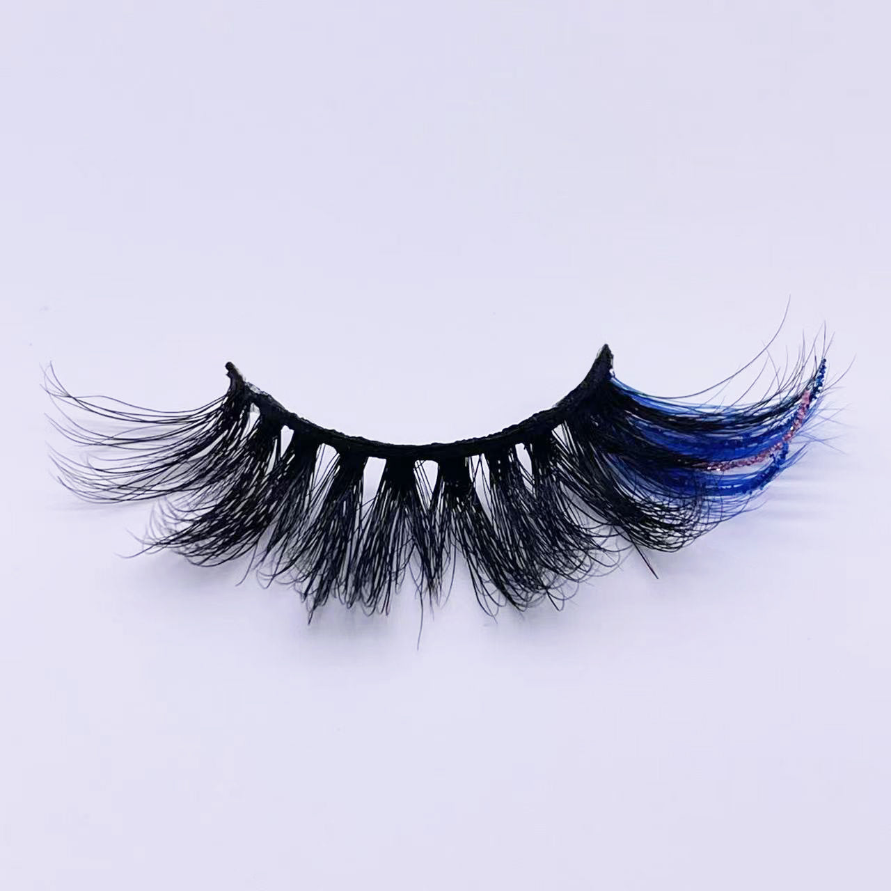 GLITTER MINK HAIR EYELASH WITH WISPY CLUSTERS 25MM 45A-3CS