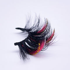 GLITTER MINK HAIR EYELASH WITH WISPY CLUSTERS 25MM 45A-555CS