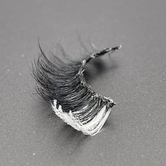 GLITTER MINK HAIR EYELASH WITH WISPY CLUSTERS 15MM M644-8CS