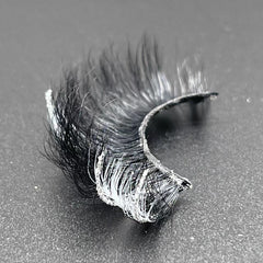 GLITTER MINK HAIR EYELASH WITH WISPY CLUSTERS 25MM 71A-82CS