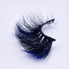 GLITTER MINK HAIR EYELASH WITH WISPY CLUSTERS 25MM 611A-112CS