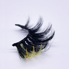 GLITTER MINK HAIR EYELASH WITH WISPY CLUSTERS 25MM 45A-1CS