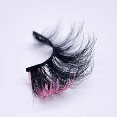 GLITTER MINK HAIR EYELASH WITH WISPY CLUSTERS 25MM 57A-9CS