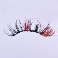 GLITTER MINK HAIR EYELASH WITH WISPY CLUSTERS 25MM 8A-132CS