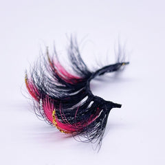 GLITTER MINK HAIR EYELASH WITH WISPY CLUSTERS 25MM 45A-555CS