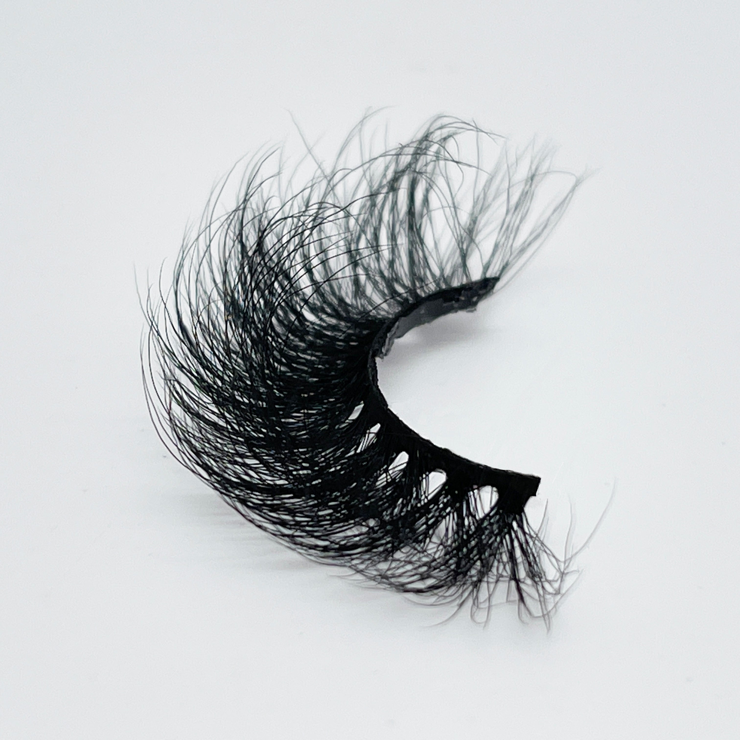 LUXURY FAUX MINK HAIR EYELASH WITH WISPY CLUSTERS 25MM B697A-25F