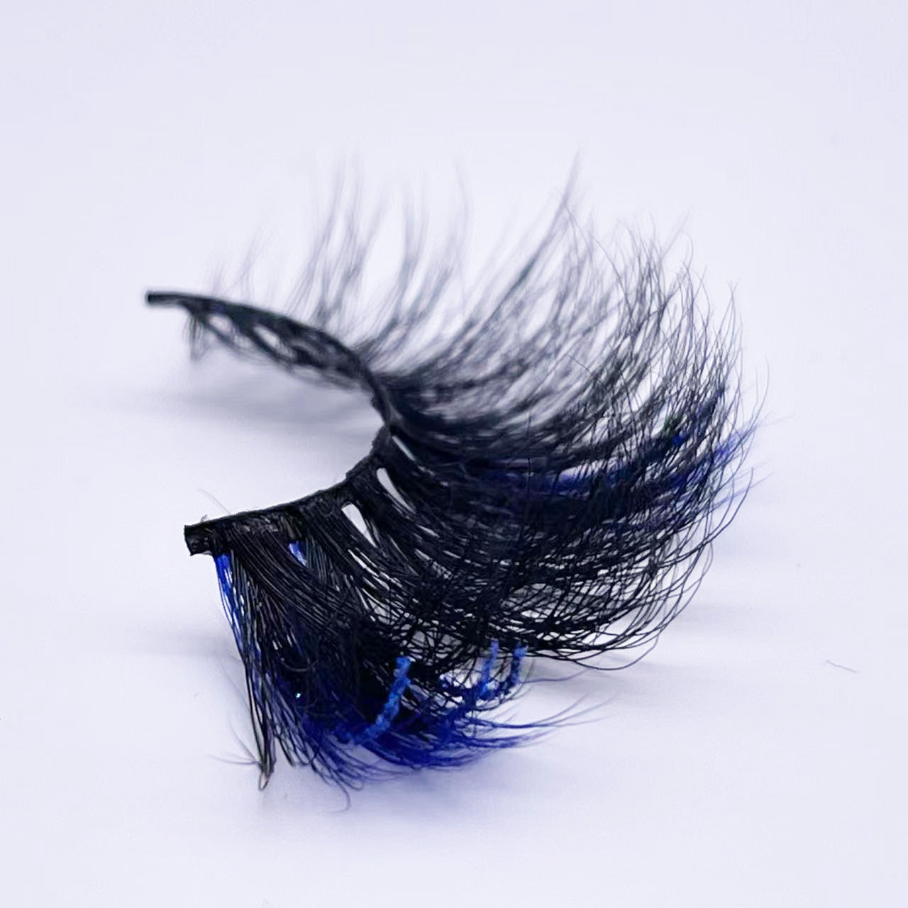 GLITTER MINK HAIR EYELASH WITH WISPY CLUSTERS 25MM 611A-112CS