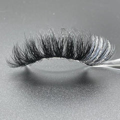 GLITTER MINK HAIR EYELASH WITH WISPY CLUSTERS 25MM 609A-8CS