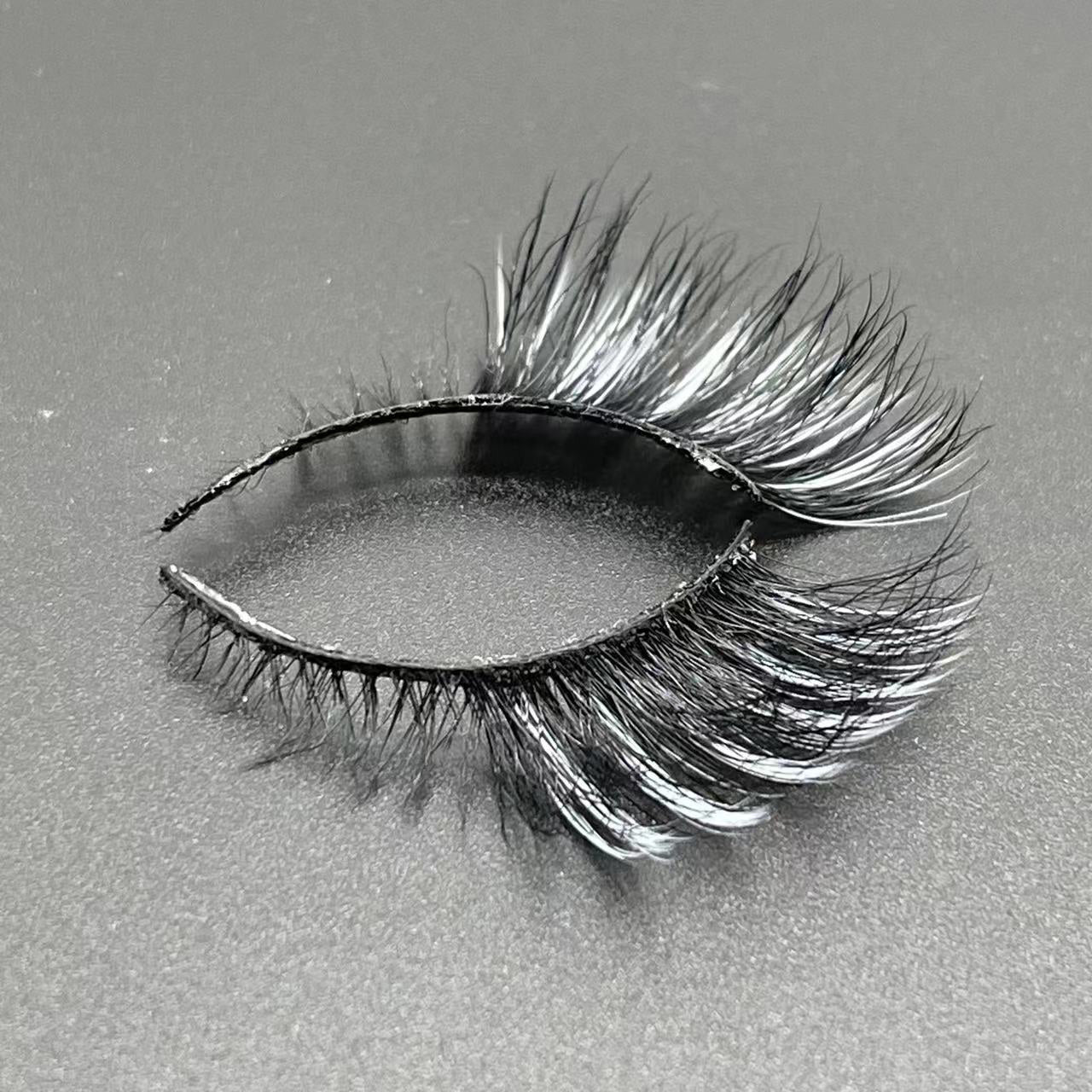 CAT EYE COLORED LUXURY MINK HAIR EYELASH M160-W