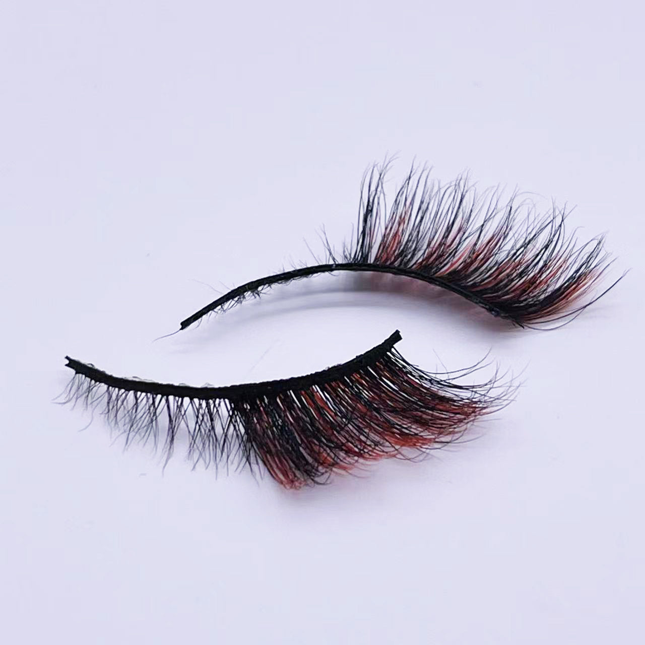 CAT EYE COLORED LUXURY MINK HAIR EYELASH M160-R