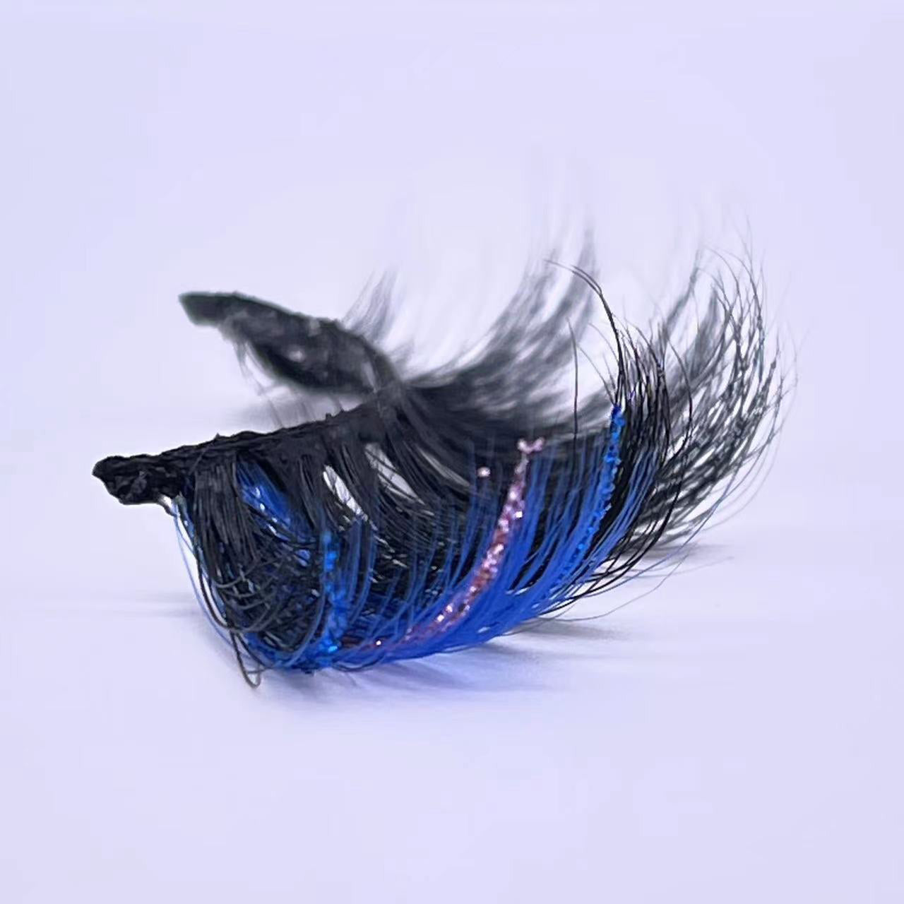 GLITTER MINK HAIR EYELASH WITH WISPY CLUSTERS 25MM 45A-3CS